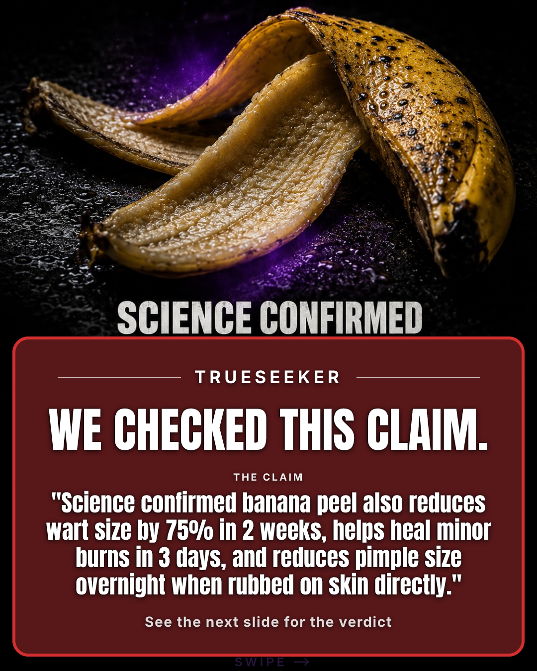 Fact-check card, verdict False