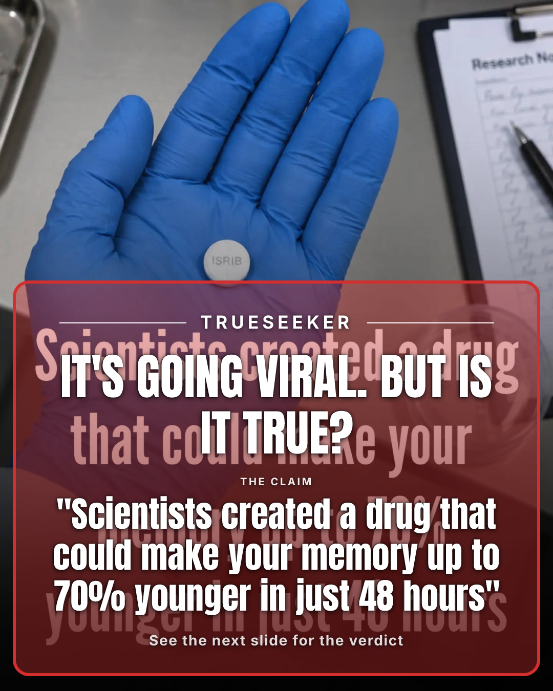 Fact-check card, verdict False