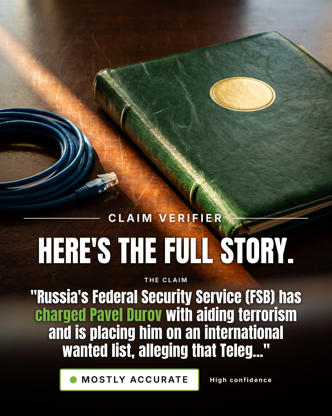 Fact-check card, verdict Mostly accurate