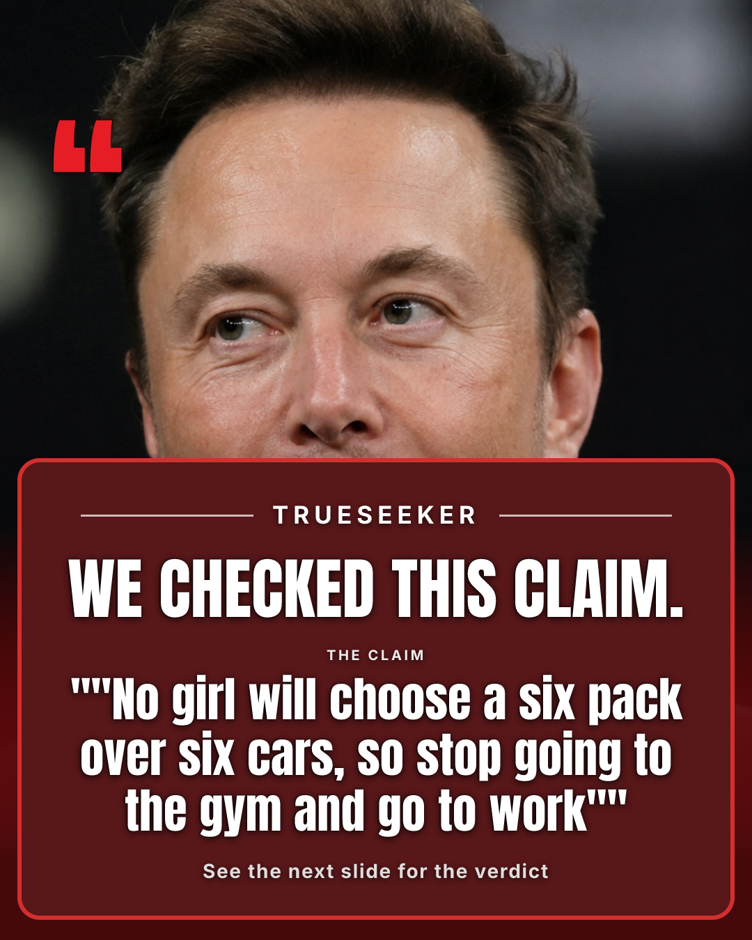 Fact-check card, verdict False