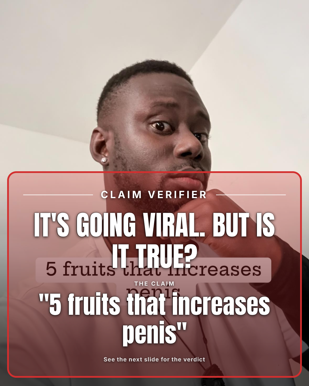 Fact-check card, verdict False