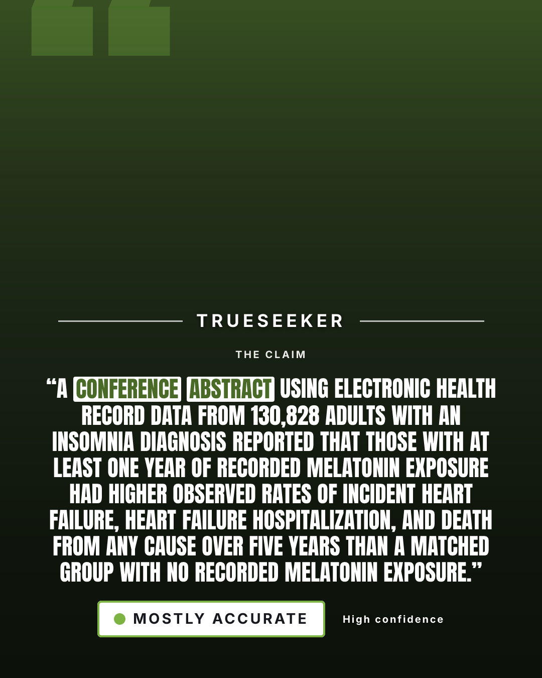 Fact-check card, verdict Mostly accurate