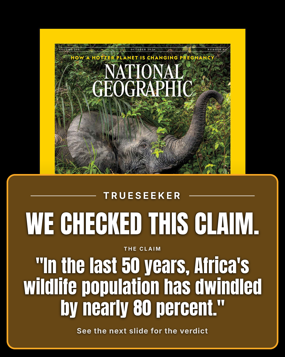 Fact-check card, verdict Partially accurate but misleading