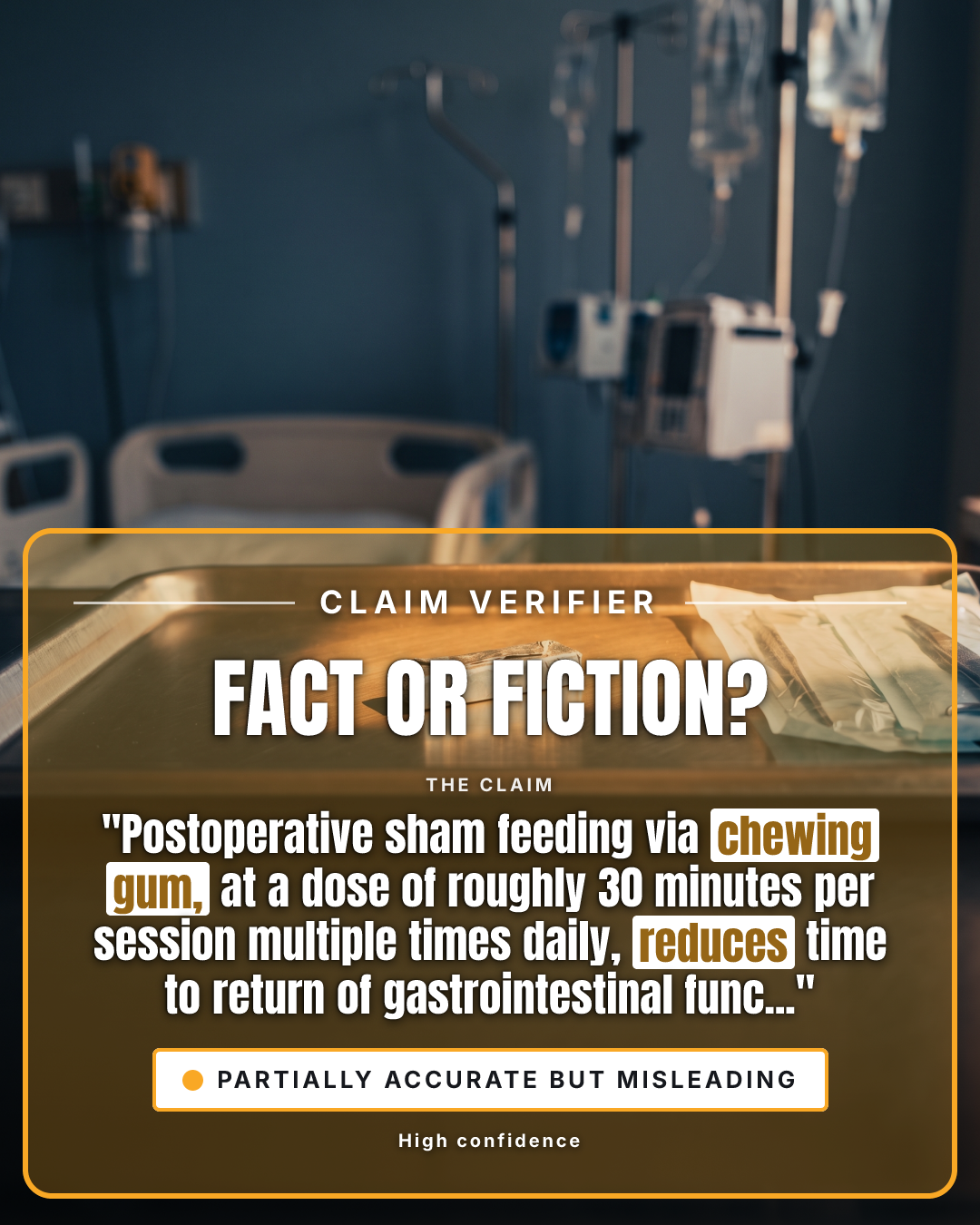 Fact-check card, verdict Partially accurate but misleading